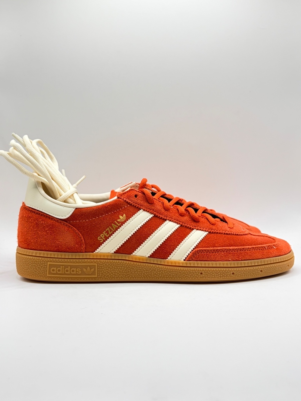 Adidas Handball Spezial Orange Cream White Mens 10.5 IG6191 Sneakers
